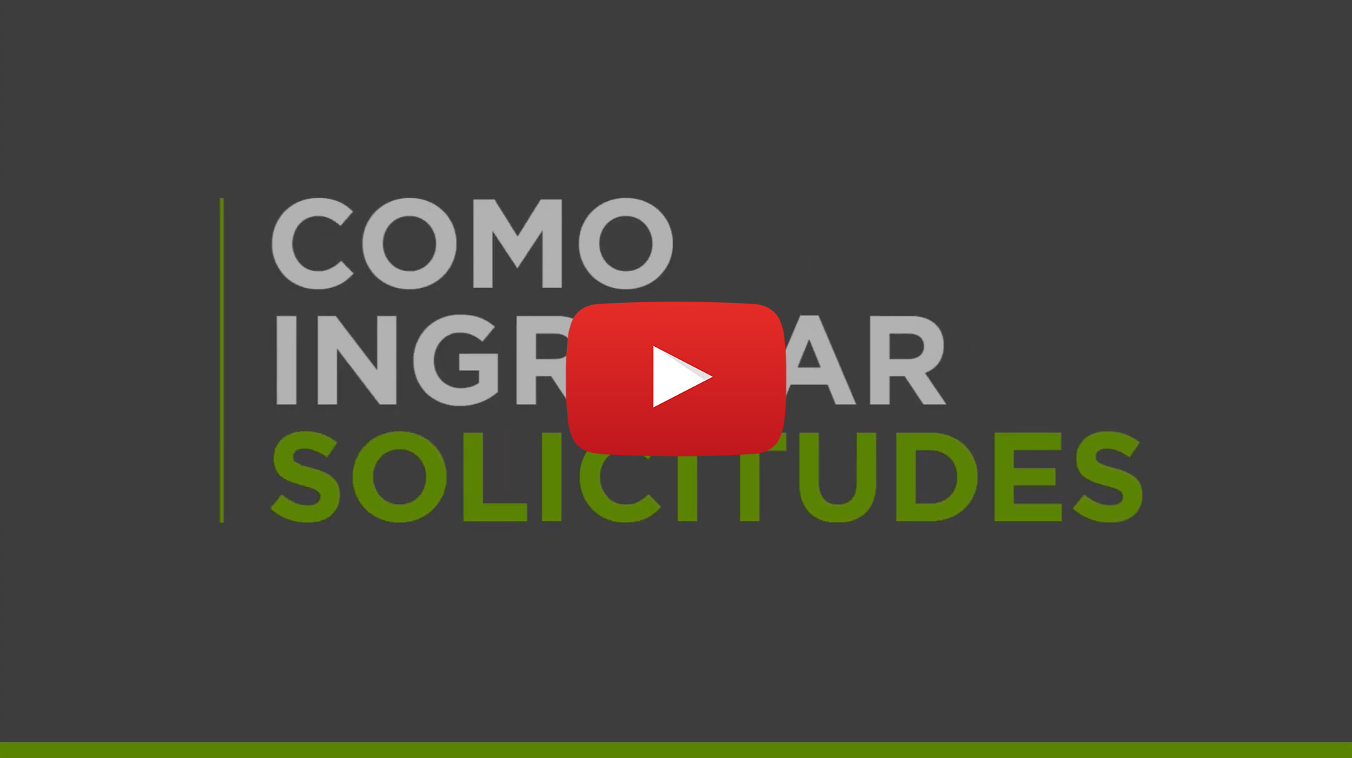 ¿Cómo ingresar solicitudes?